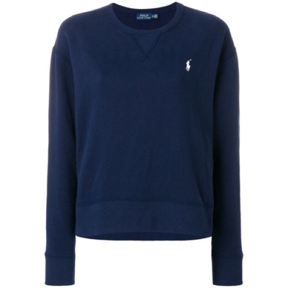 ralph lauren navy blue sweatshirt